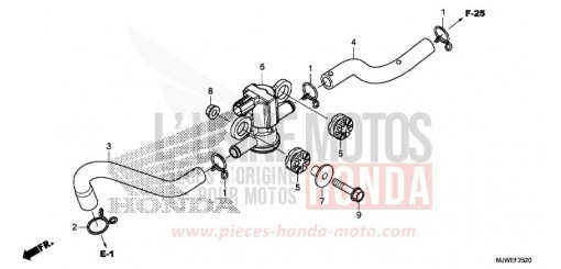 ELECTROVANNE INJECTION D'AIR CBR500RAG de 2016